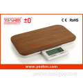 nature bamboo square food touch hidden display kitchen scale